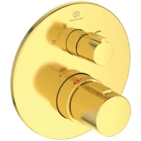 Ideal Standard Ceratherm T100 set de finition pour robinet thermostatique bain encastré - Brushed Gold