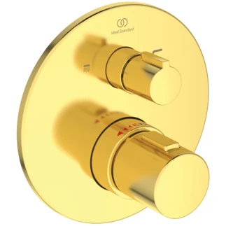 Ideal Standard Ceratherm T100 set de finition pour robinet thermostatique bain encastré - Brushed Gold