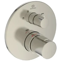 Ideal Standard Ceratherm T100 set de finition pour robinet thermostatique bain encastré - look inox