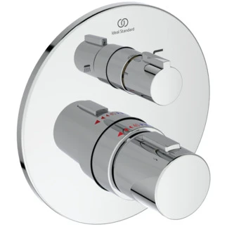 Ideal Standard Ceratherm T100 rob bain/douche a encastrer (set de finition) remplissage via trop plein chromé