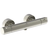 Ideal Standard Ceratherm T125 robinet thermostatique douche avec pin poignées - look inox