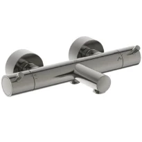 Ideal Standard Ceratherm T125 robinet thermostatique bain avec pin poignées - look inox