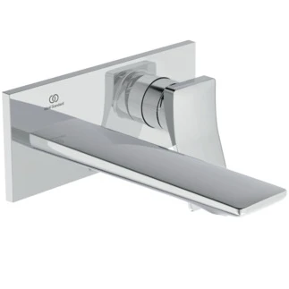 IDEAL STANDARD Conca Mitigeur mural (partie apparente), bec 180 mm, rosace 2 trous, Kit 1 chromé
