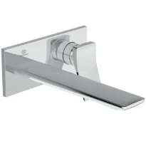 IDEAL STANDARD Conca Mitigeur mural (partie apparente), bec 220 mm, rosace 2 trous, Kit 1 chromé