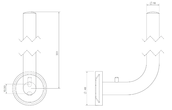 Clou Inbe porte rouleau de réserve chromé pour 3 rouleaux