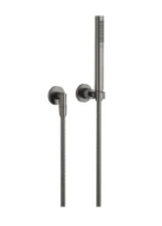 DORNBRACHT Tara Garniture de douche avec rosaces individuelles Dark Platinum matt