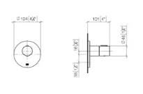 Dornbracht xTOOL robinet thermostatique encastré sans robinet d'arrêt 3/4" chromé