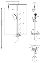 Gessi Emporio Shower set de douche thermostatique avec douche de tête 200 mm et douchette anticalcaire - flexible 1500 mm - chromé