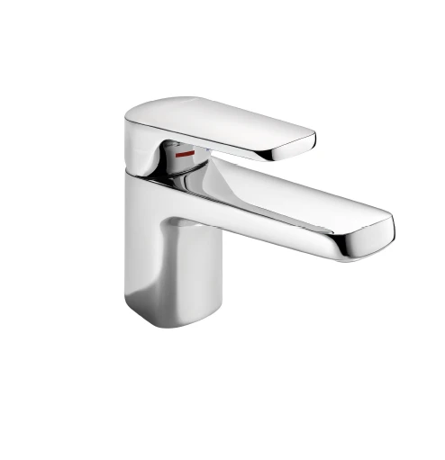 HEWI  mitigeur lavabo monocomm. chromé, cubique, levier fermé