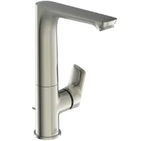 IDEAL STANDARD Connect Air Mitigeur lavabo avec bec haut et pivotable, avec vidage 5l/min Look RVS