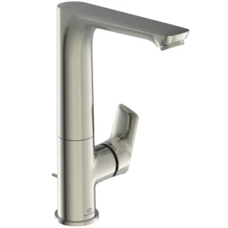 IDEAL STANDARD Connect Air Mitigeur lavabo avec bec haut et pivotable, avec vidage 5l/min Look RVS