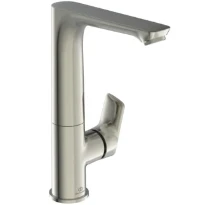 IDEAL STANDARD Connect Air Mitigeur lavabo avec bec haut et pivotable, sans vidage 5l/min Look RVS