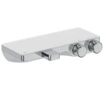 Ideal Standard Ceratherm S200 robinet thermostatique bain avec tablette en verre - chromé
