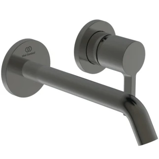 Ideal Standard Joy mitigeur mural (partie apparente), bec 200 mm, 2 rosaces Brushed Gun Metal