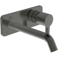 Ideal Standard Joy mitigeur mural (partie apparente), bec 200 mm, 2-trous rosace Brushed Gun Metal