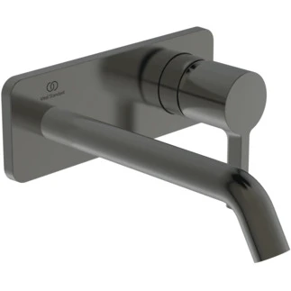 Ideal Standard Joy mitigeur mural (partie apparente), bec 200 mm, 2-trous rosace Brushed Gun Metal