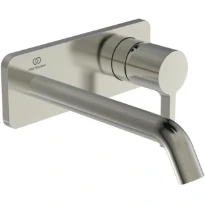 IDEAL STANDARD Joy Mitigeur mural (partie apparente), bec 200 mm, rosace 2 trous Look RVS