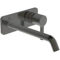 Ideal Standard Joy mitigeur mural (partie apparente), bec 180 mm, 2-trous rosace Brushed Gun Metal