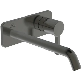 Ideal Standard Joy mitigeur mural (partie apparente), bec 180 mm, 2-trous rosace Brushed Gun Metal
