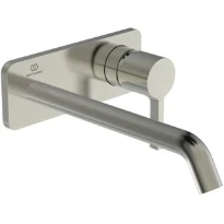 IDEAL STANDARD Joy Mitigeur mural (partie apparente), bec 180 mm, rosace 2 trous Look RVS