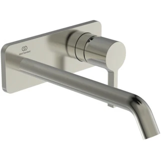 IDEAL STANDARD Joy Mitigeur mural (partie apparente), bec 180 mm, rosace 2 trous Look RVS