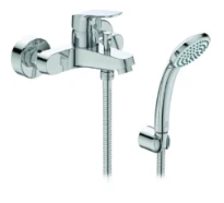 Ideal Standard Ceraflex bain/douche mitigeur avec set de bain 80 mm 1F, flex 1500 mm chromé