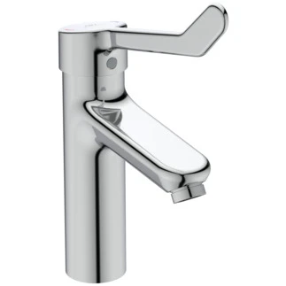 MITIGEUR IDEAL STANDARD chrome laiton chromé anti-vandalisme a.poignée médicale 160mm s.vidage+brise jet lamin.