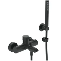 Ideal Standard Ceraline Mitigeur bain/douche avec set douchette bâton 1 fonction - Silk black