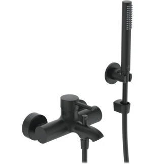 Ideal Standard Ceraline Mitigeur bain/douche avec set douchette bâton 1 fonction - Silk black