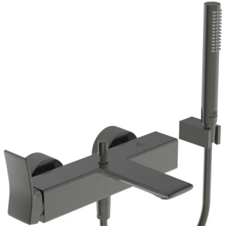 Ideal Standard Conca mitigeur bain avec set douchette en stick 1 fonction - Brushed Gun Metal