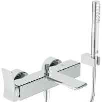 Ideal Standard Conca Mitigeur bain/douche avec set douchette bâton 1 fonction - chromé