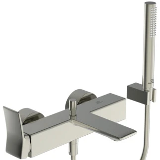 Ideal Standard Conca mitigeur bain avec set douchette en stick 1 fonction - look inox