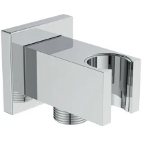 Ideal Standard IdealRain support pour douchette avec coude intégré mural carré - chromé