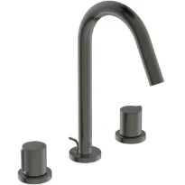 Ideal Standard Joy rob lavabo 3-trous avec trop plein en metal 5l/min Brushed Gun metal
