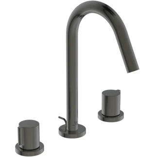 Ideal Standard Joy rob lavabo 3-trous avec trop plein en metal 5l/min Brushed Gun metal