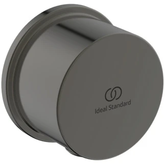 Ideal Standard IdealRain muuraansluitbocht rond - Brushed Gun Metal