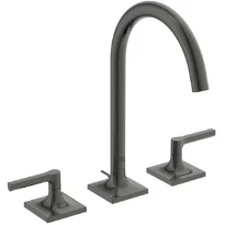Ideal Standard Joy Neo rob lavabo 3-trous avec trop plein en metal 5l/min poignée droite Brushed Gun metal