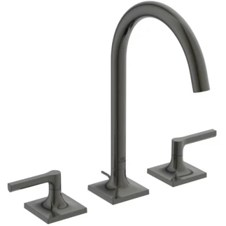 Ideal Standard Joy Neo rob lavabo 3-trous avec trop plein en metal 5l/min poignée droite Brushed Gun metal