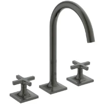 Ideal Standard Joy Neo rob lavabo 3-trous sans trop plein en metal 5l/min poignée en croix Brushed Gun metal