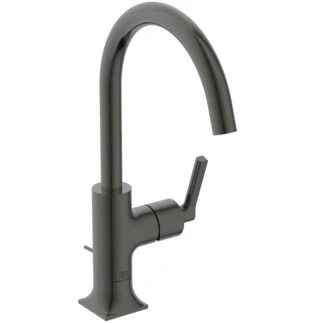 Ideal Standard Joy Neo rob lavabo écoulement haut avec trop plein 5l/min Brushed Gun metal