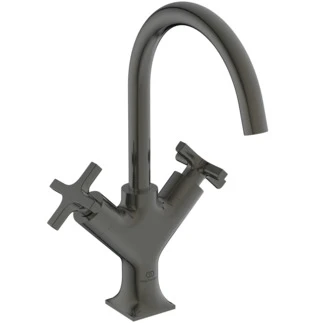 Ideal Standard Joy Neo rob lavabo avec trop plein en metal 5l/min poignée en croix Brushed Gun metal
