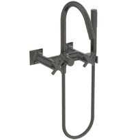Ideal Standard Joy Neo rob bain/douche poignée en croix avec douchette à main set 1 fonction Brushed Gun metal