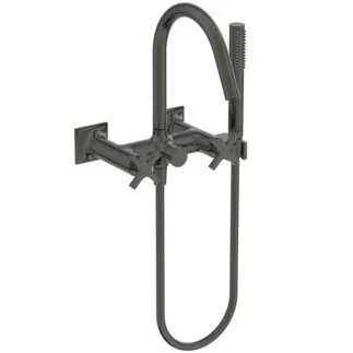 Ideal Standard Joy Neo rob bain/douche poignée en croix avec douchette à main set 1 fonction Brushed Gun metal