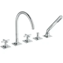 Ideal Standard Joy Neo rob bain/douche 5-trous avec écoulement poignée en croix chromé