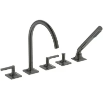 Ideal Standard Joy Neo rob bain/douche 5-trous avec écoulement poignée droite Brushed Gun metal