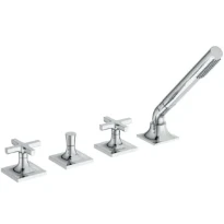 Ideal Standard Joy Neo rob bain/douche 4-trous remplissage via trop plein poignée en croix chromé
