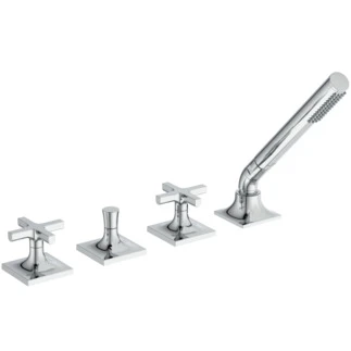 Ideal Standard Joy Neo rob bain/douche 4-trous remplissage via trop plein poignée en croix chromé
