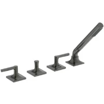 Ideal Standard Joy Neo rob bain/douche 4-trous remplissage via trop plein poignée droite Brushed Gun metal