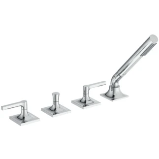 Ideal Standard Joy Neo rob bain/douche 4-trous remplissage via trop plein poignée droite chromé