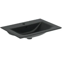 Ideal Standard Connect Air vanity lavabo 640 x 460 mm - noir mat - avec trou de robinet - avec trop-plein